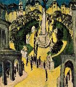 Ernst Ludwig Kirchner Der Belle-Alliance-Platz in Berlin oil on canvas